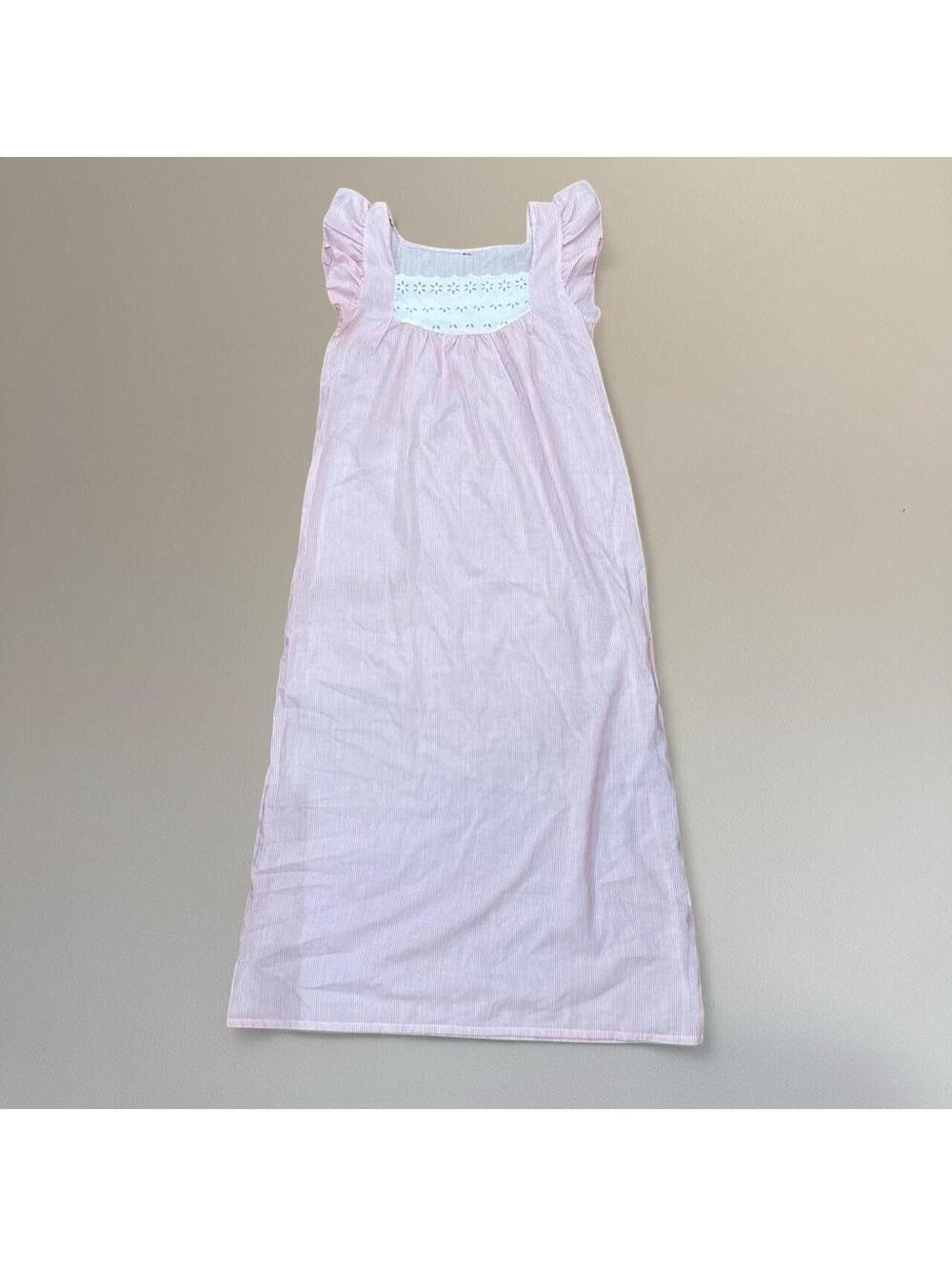 Vintage pinstripe maxi nightgown. - Picture 2 of 6